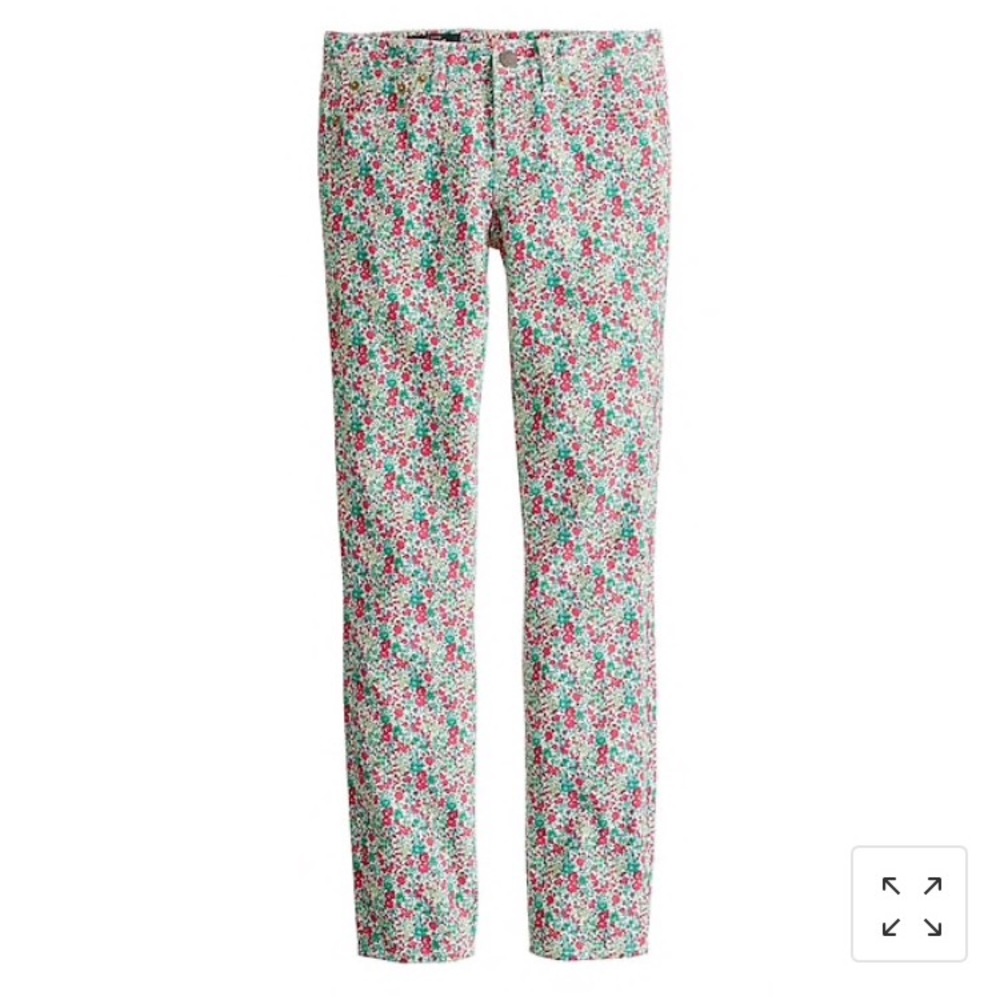 Jcrew floral print jeans size 27